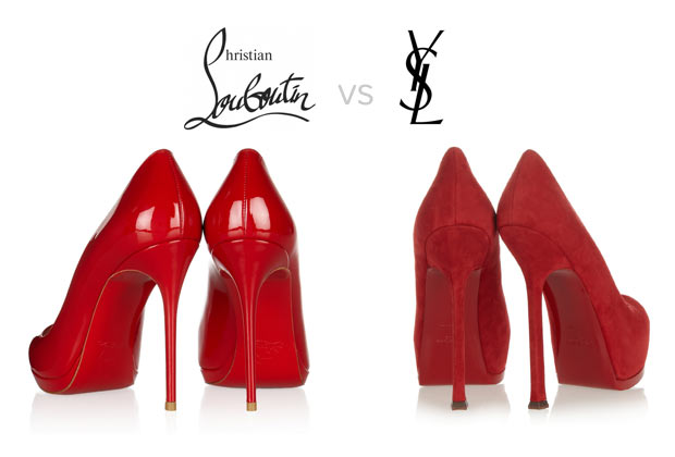 How does Louboutin figure it has a trademark on a red sole (versus Yves  Saint Laurent making a red-soled shoe)? - Quora